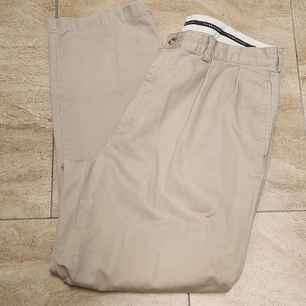 Polo Ralph Lauren Chino Size 38 X 32 Mens Khaki Pants Casual